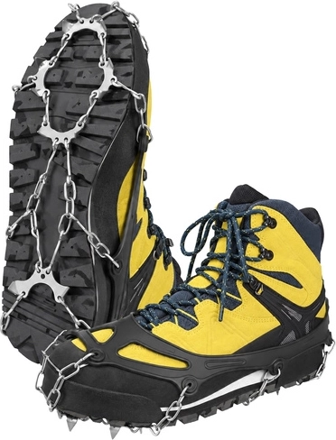 Crampons antidérapants pour chaussures Trizand XL 44–47 avec pointes et étui