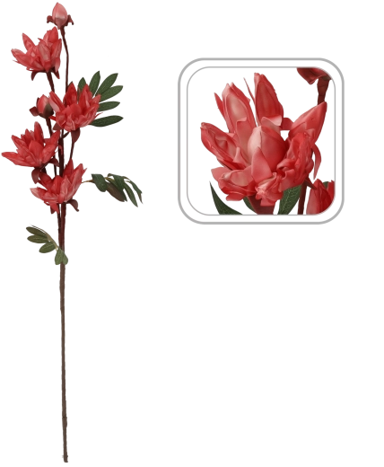 Decorative artificial flower 93 cm pink