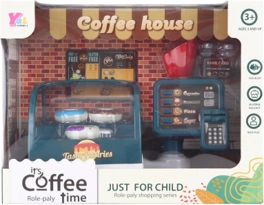 Children's Plastic Coffee Shop with Cash Register
