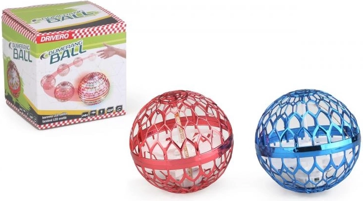 Balle boomerang LED, rouge