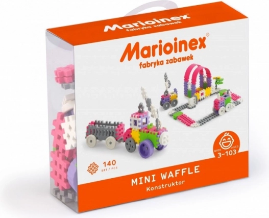 Jeu de construction Mini Waffle Constructor 140 pcs – rose