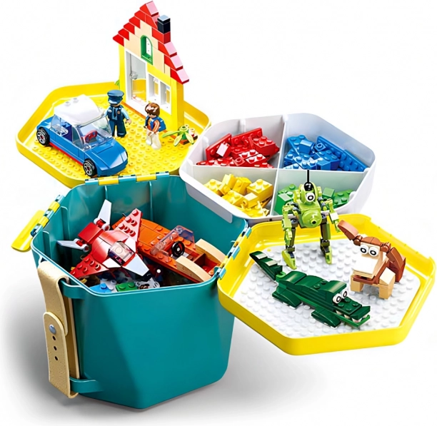 Sluban Bucket with Bricks – Green