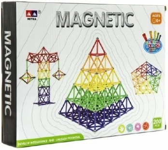 Magnetisches Baukasten Witka 200 Stk.