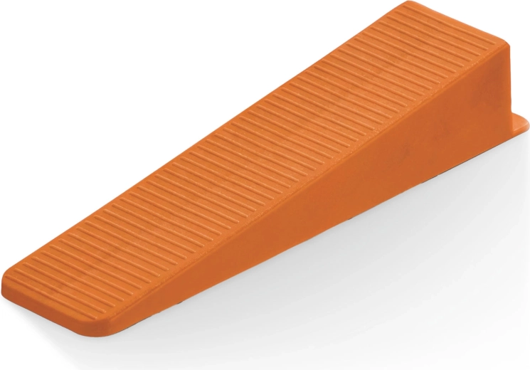 Cales de nivellement en plastique 1–15 mm, orange, 100 pièces