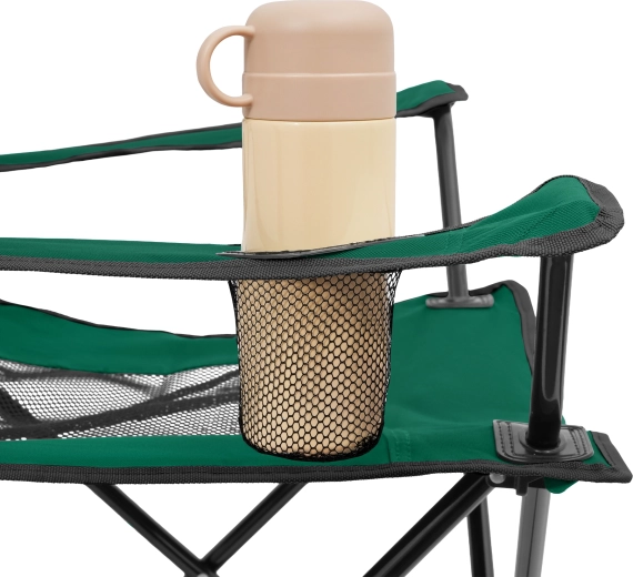 Geïntegreerde bekerhouder in de armleuning