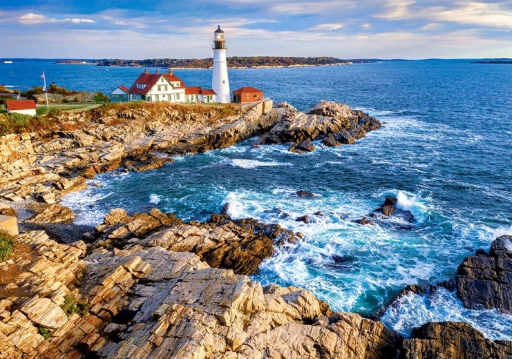 500 Piece Puzzle Dawn over Cape Elizabeth, USA