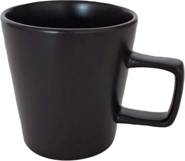 Kitchisimo matte black ceramic mug 350 ml