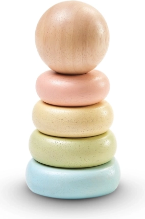 Pastellfarbene Stapelringe PlanToys