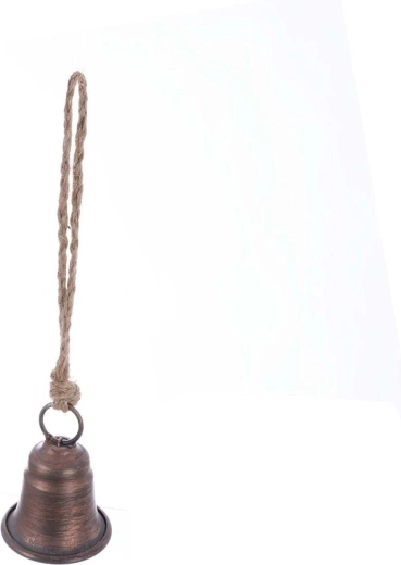 Brown metal hanging bell