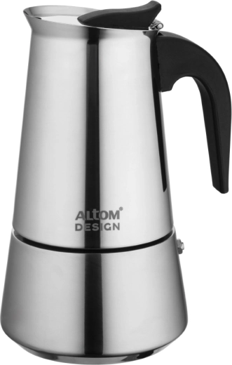 Altom Design Edelstahl-Mokkakanne 300 ml für 6 Tassen