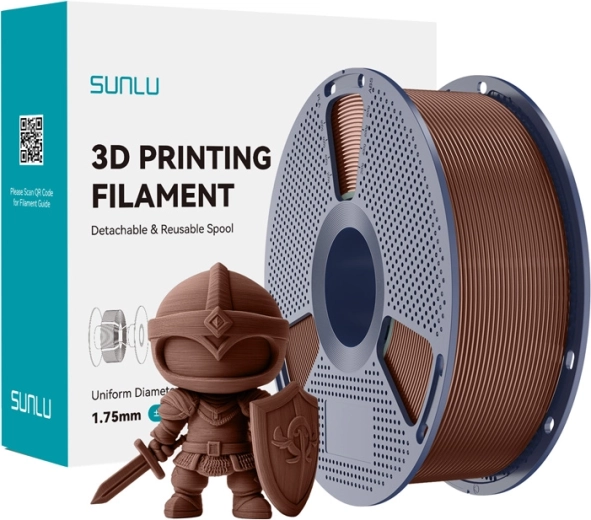 Sunlu filament PLA+ 1,75 mm – chocolat