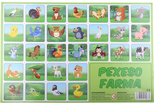 Memory Game Farm – Cartoon Animals