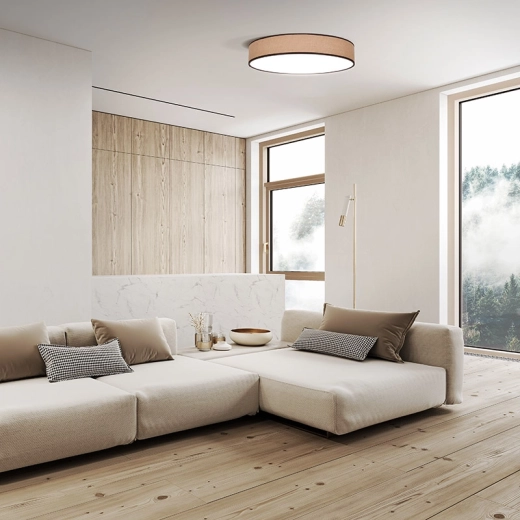 Natuurlijk design met afwerking in jute