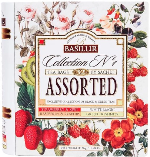 Geschenk-Buch BASILUR Tees – aromatisierte Auswahl, 32 Beutel