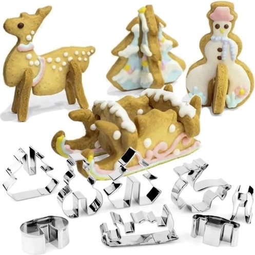 Set kerst 3D uitsteekvormen RUHHY