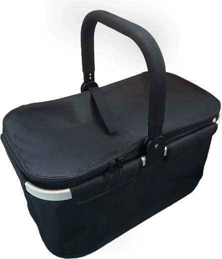 Faltbarer Einkaufskorb Toro mit Reißverschlussdeckel 48 × 28 × 25 cm