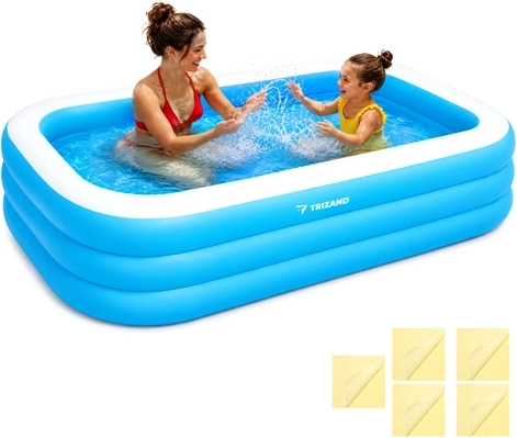 Trizand opblaasbaar familiezwembad 185 × 130 × 50 cm