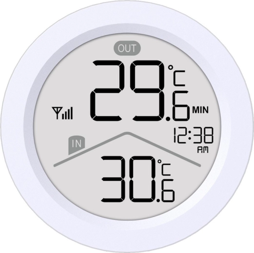 Mesure simultanée de la température intérieure et extérieure