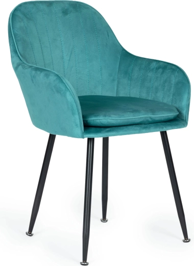 Comfortable seat and backrest with armrests