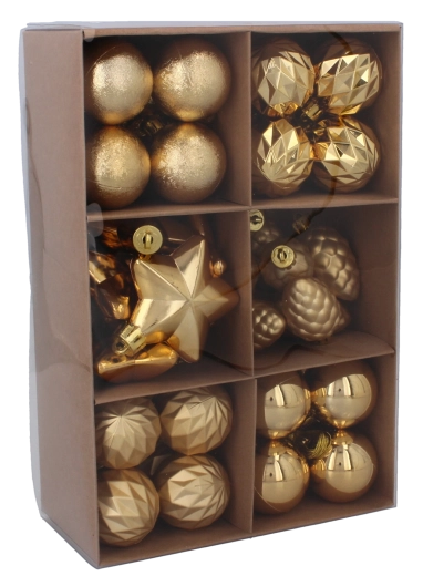 Verschiedene Formen und Oberflächen für Glanz und Tiefe