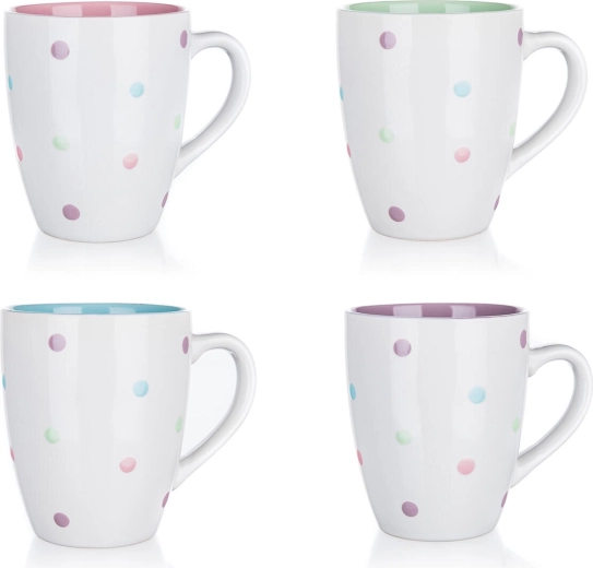 Delicate design with pastel polka dots