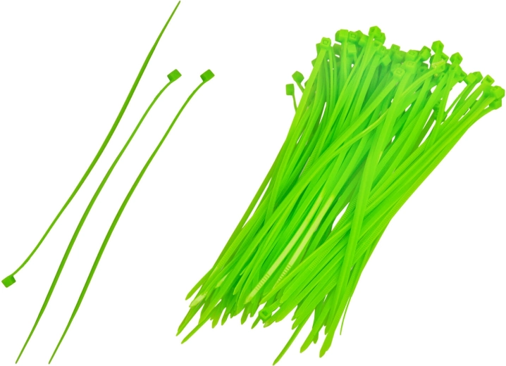Green Cable Ties 150 × 2.5 mm - 100 pcs