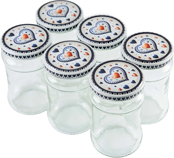 Set weckpotten Twist 315 ml met deksels (6 stuks)