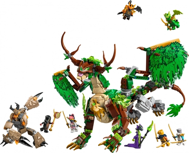 Grand dragon articulé pour des poses d’action