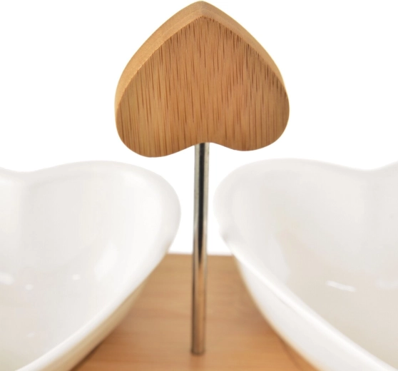 Wooden tray with handle for easy carrying