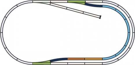 Piko set de voies C pour voie parallèle H0