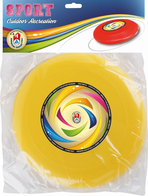 Gele werpschijf 23 cm