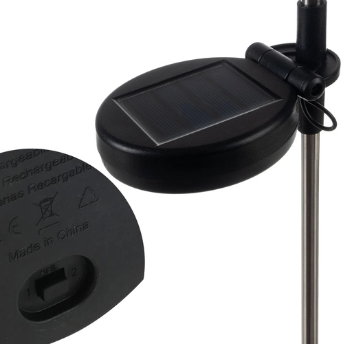 Solar panel and automatic lighting without cables