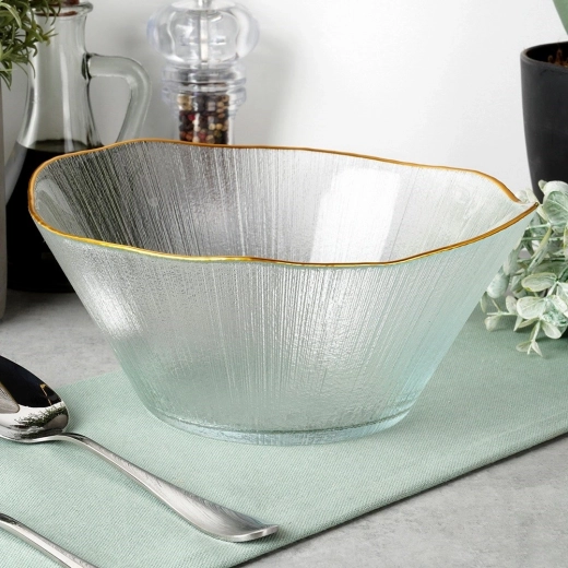 Verre transparent texturé au design moderne