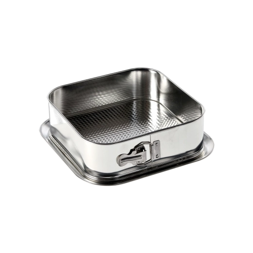 Square cake pan 24 × 24 cm with removable bottom