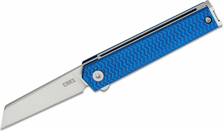 CRKT CEO microflipper sheepfoot opvouwbaar zakmes blauw