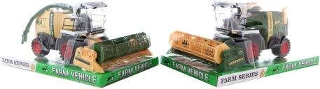 Plastic friction-powered combine harvester