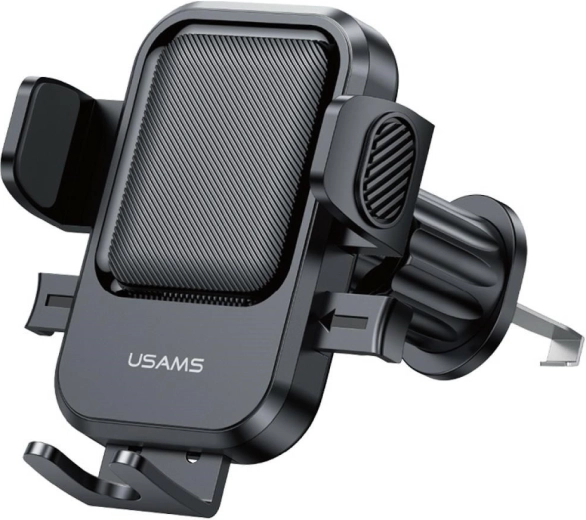 USAMS one-touch vent phone holder, black