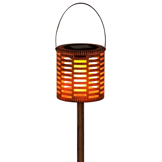 Magical warm-white ambience with flame effect