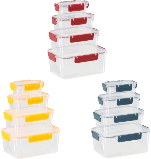 Orion Food Storage Container Set with Lids and Seals - 4 pcs