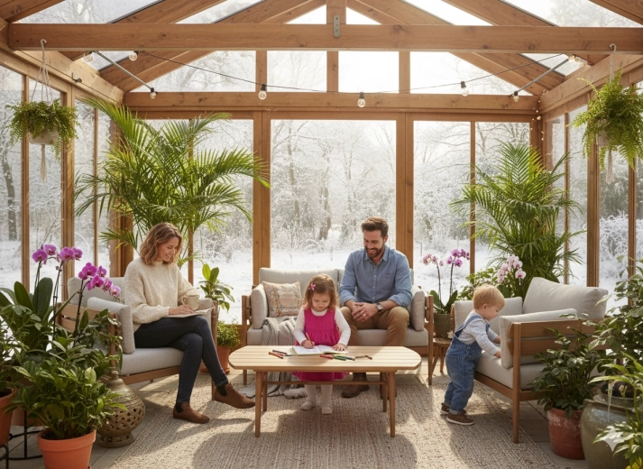 Practical table with slatted top