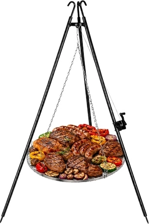 Groot rooster van 70 cm om voor meerdere personen te grillen