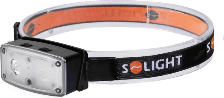 Solight rechargeable LED headlamp 100 lm with sensor (Li-Ion)