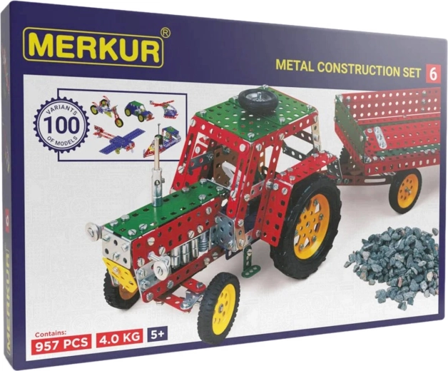 Merkur M6 Large Metal Construction Set, 957 Pieces