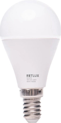 Ampoule LED Retlux G45 E14 3 W blanc froid