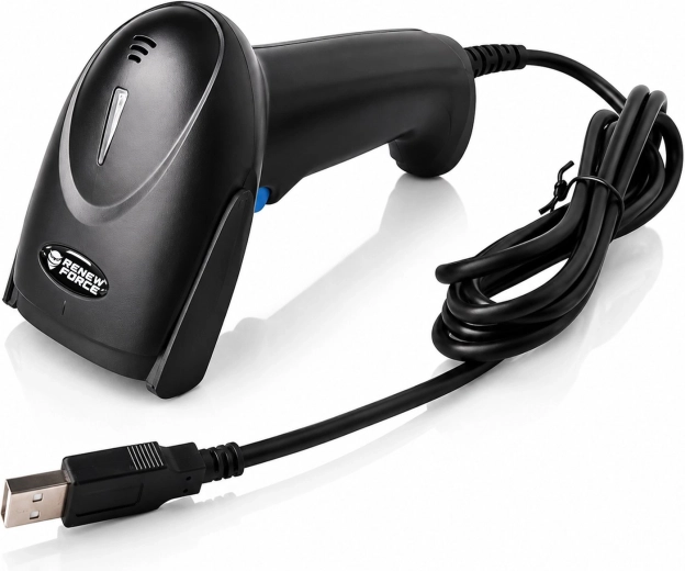 1D Wired Barcode Scanner Renew Force