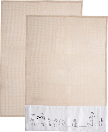 Baumwoll-Küchentücher 70 × 50 cm, 2 Stk.
