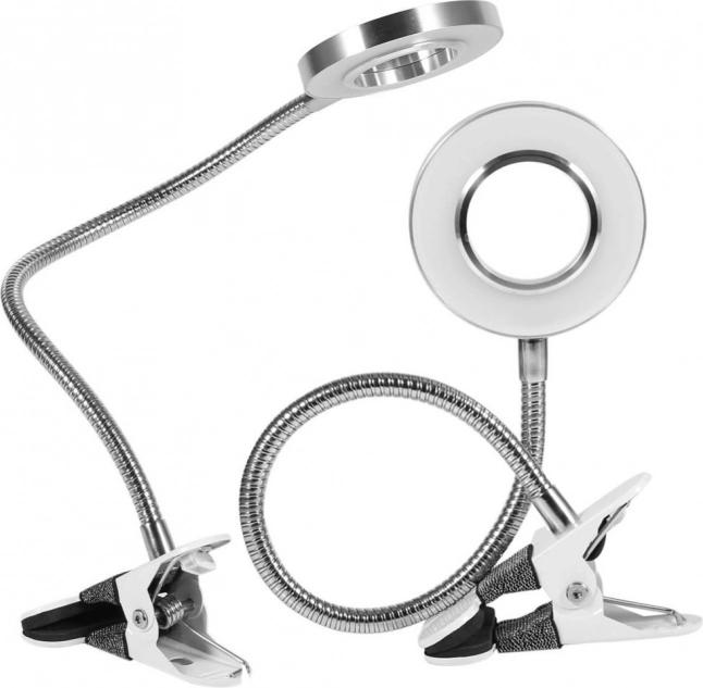 Tischlampe mit Clip und 24 LED-Dioden