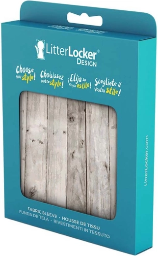 Housse textile pour poubelle LitterLocker Design Wood