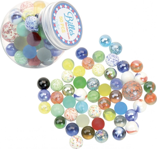 Colorful Glass Marbles Vilac 50 pcs