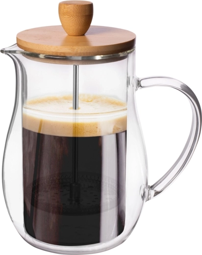 Glass carafe for monitoring steeping